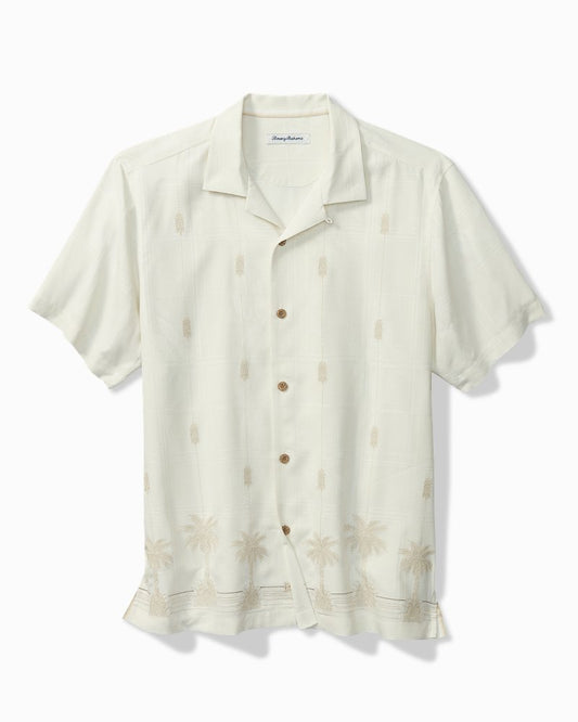 Pina Palms Embroidered Silk Camp Shirt - Tommy Bahama Men