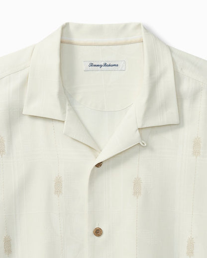 Pina Palms Embroidered Silk Camp Shirt - Tommy Bahama Men