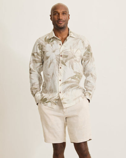 Flora Oasis Long-Sleeve Linen Shirt - Tommy Bahama Men