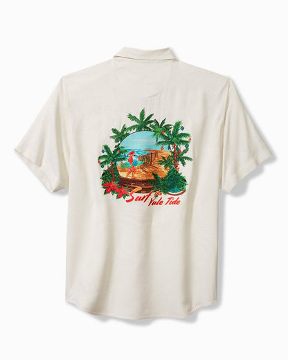 Surf the Yule Tide Silk Camp Shirt - Tommy Bahama Men