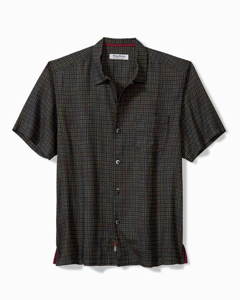 Coconut Point Prismatic Check IslandZone® Camp Shirt - Tommy Bahama Men