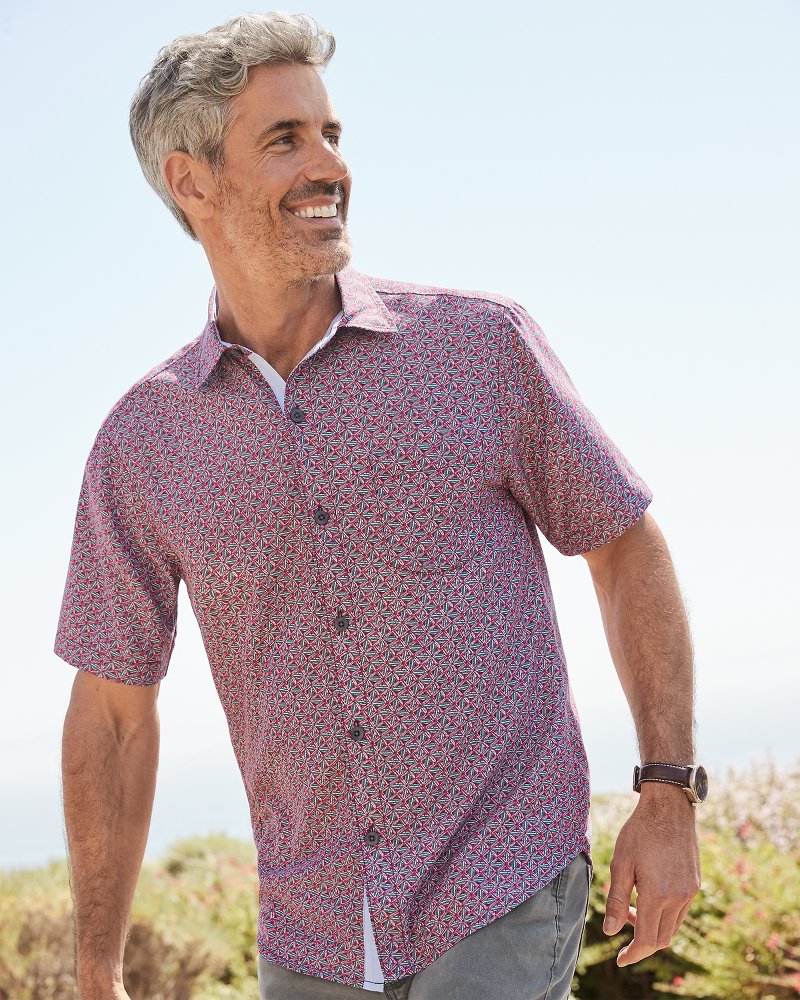 Coconut Point Beachcomber Geo IslandZone® Camp Shirt - Tommy Bahama Men