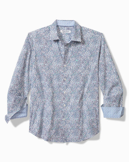Sarasota Stretch Blue Flora IslandZone® Shirt - Tommy Bahama Men