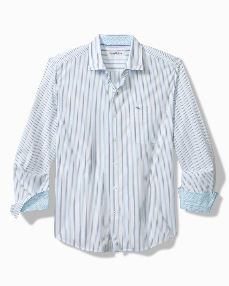 Sarasota Stretch Marina Stripe IslandZone® Shirt - Tommy Bahama Men