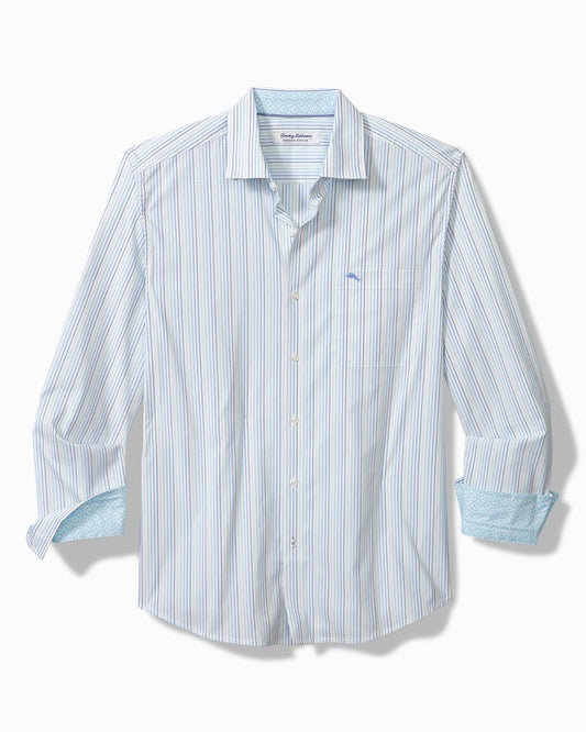 Sarasota Stretch Marina Stripe IslandZone® Shirt - Tommy Bahama Men
