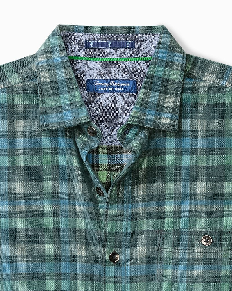 Coastline Cord Stretch Lagoon Check Shirt - Tommy Bahama Men