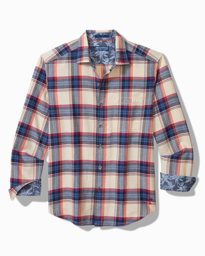 Canyon Beach Window Pane Stretch Flannel Shirt - Tommy Bahama Men