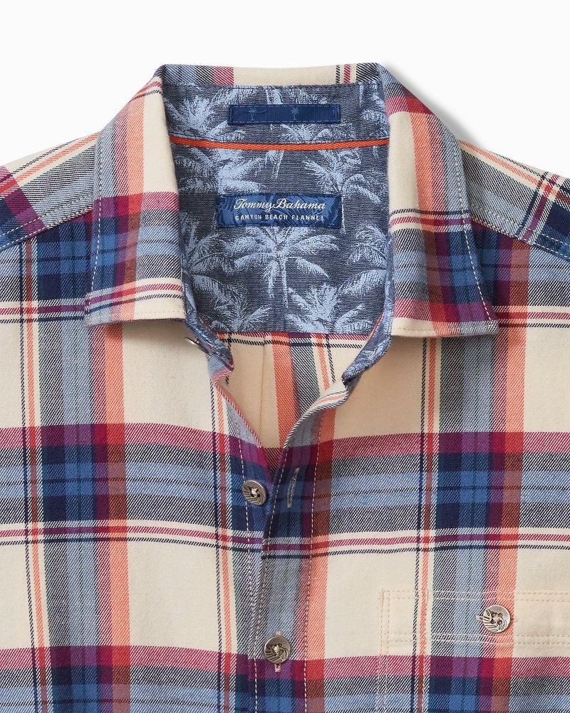 Canyon Beach Window Pane Stretch Flannel Shirt - Tommy Bahama Men