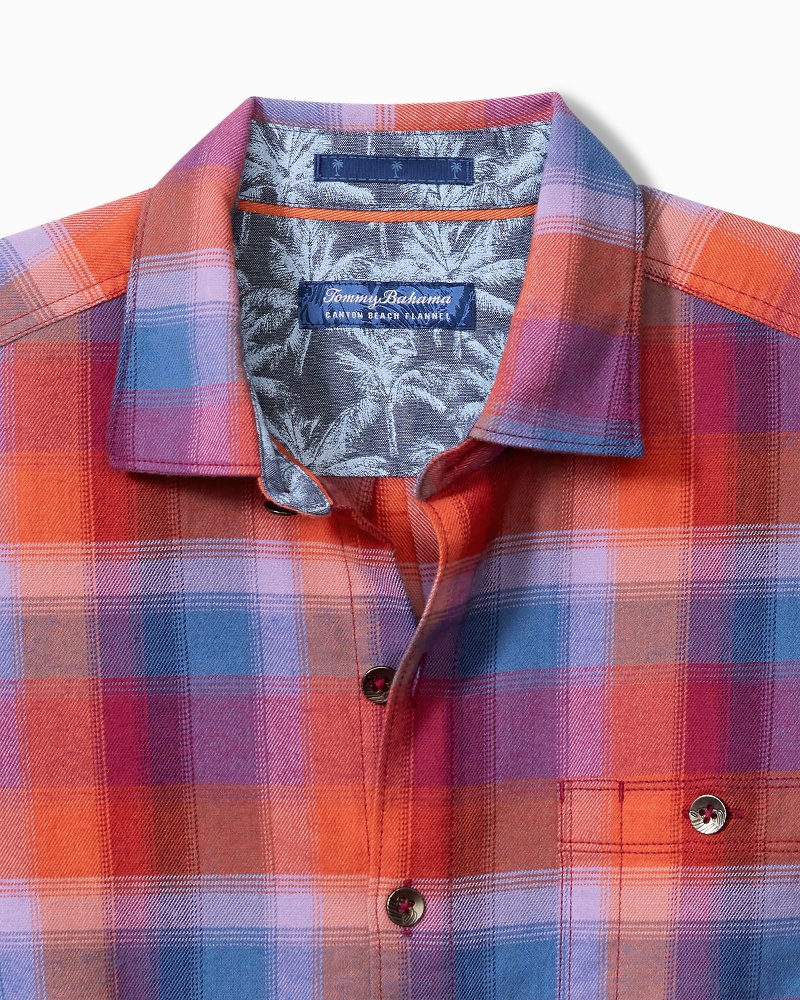 Canyon Beach Fireside Check Stretch Flannel Shirt - Tommy Bahama Men