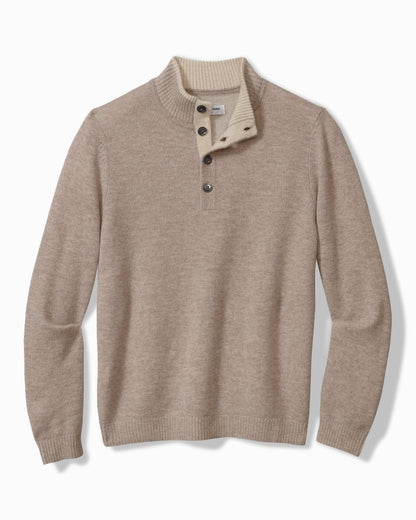 Soft Sands Cashmere Button-Mock Sweater - Tommy Bahama Men