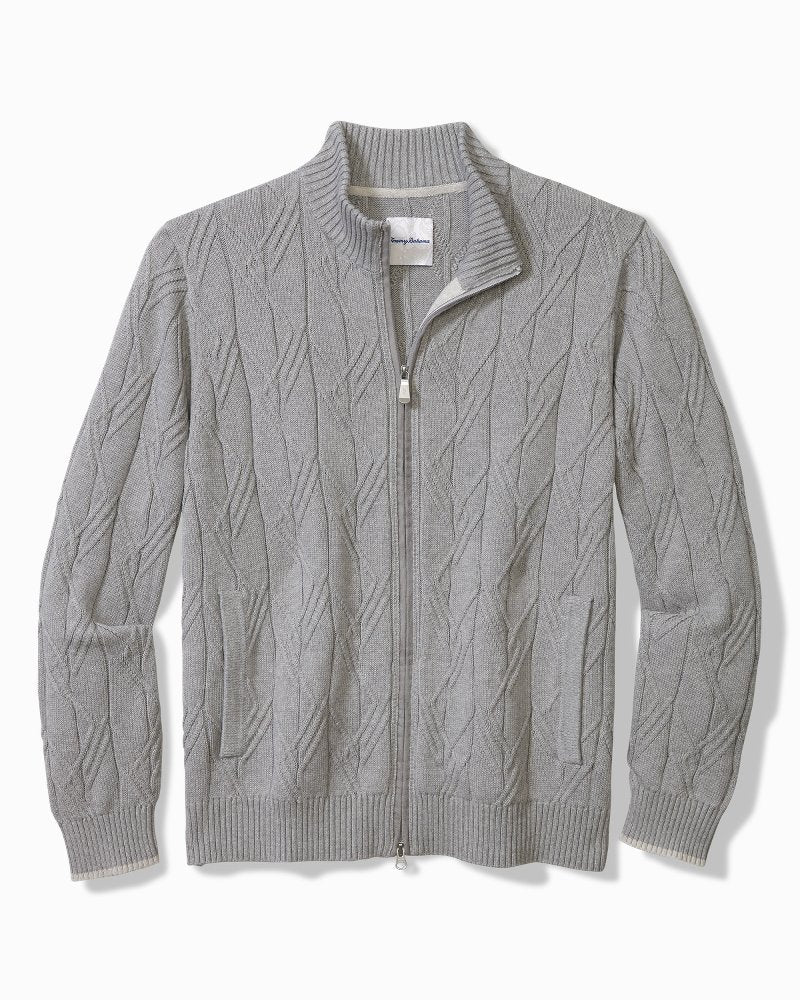 Capital Cable Full-Zip Cardigan - Tommy Bahama Men