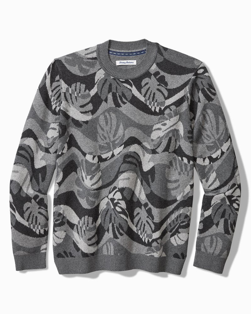 Monstera Camouflage Crew Sweater - Tommy Bahama Men