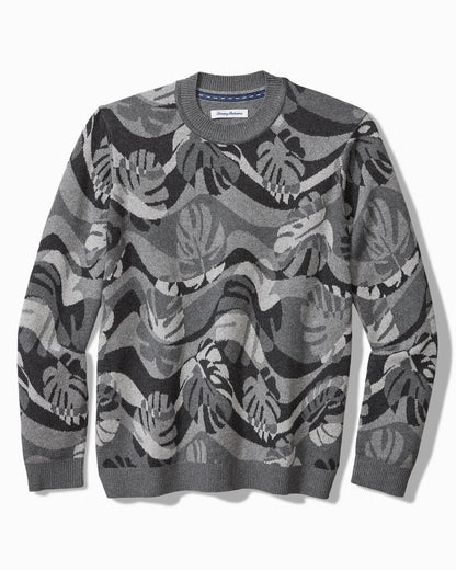 Monstera Camouflage Crew Sweater - Tommy Bahama Men