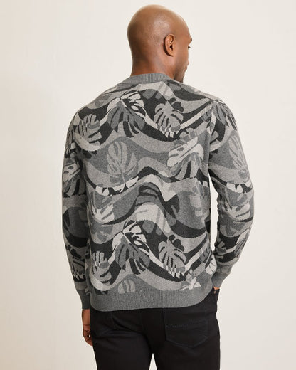 Monstera Camouflage Crew Sweater - Tommy Bahama Men