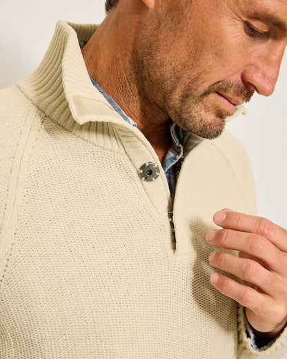 Shoreline Surfcomber Snap-Mock Sweater - Tommy Bahama Men