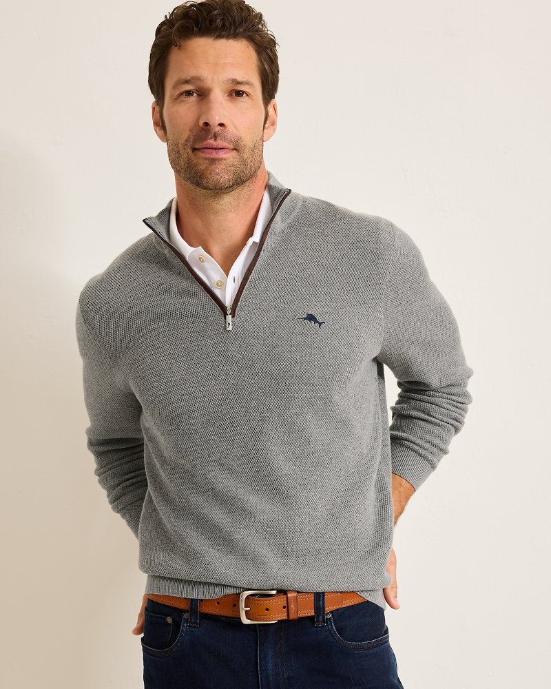 Marlin Luxe Half-Zip Sweater - Tommy Bahama Men