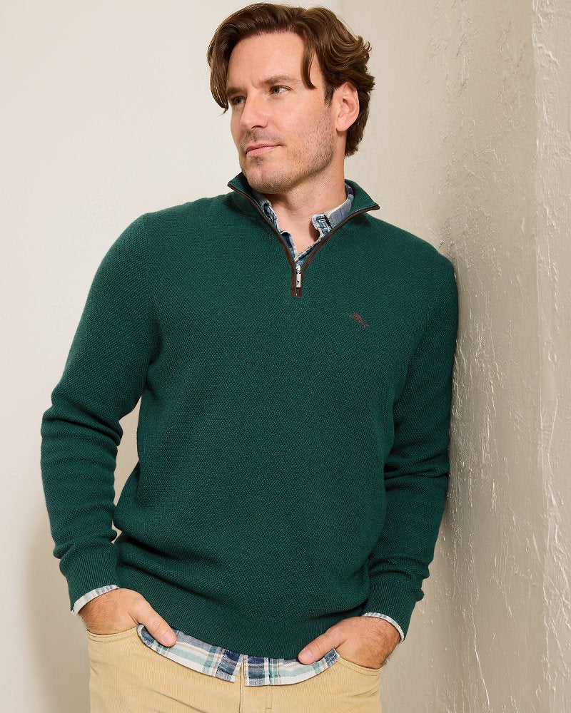 Marlin Luxe Half-Zip Sweater - Tommy Bahama Men