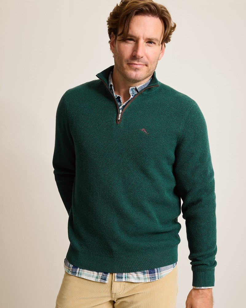 Marlin Luxe Half-Zip Sweater - Tommy Bahama Men
