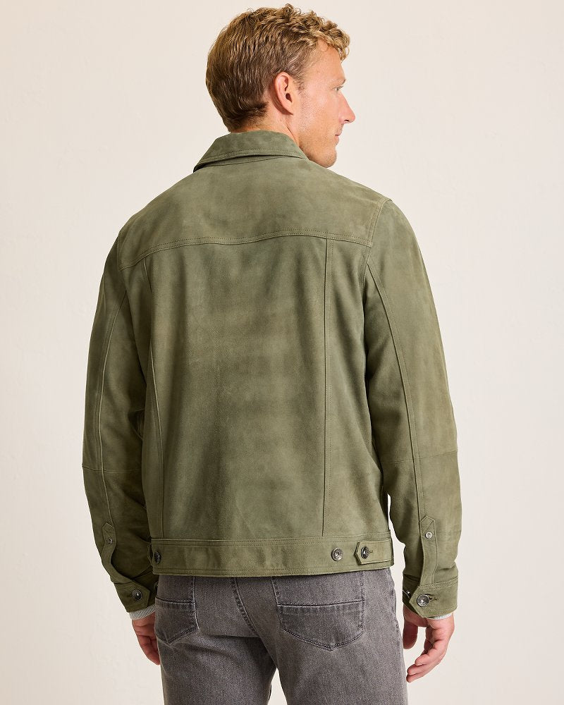 Pine Lake Suede Trucker Jacket - Tommy Bahama Men