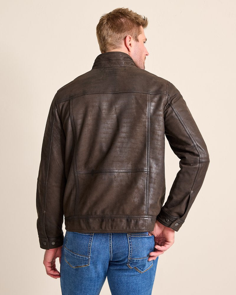 Highland Rocker Leather Jacket - Tommy Bahama Men