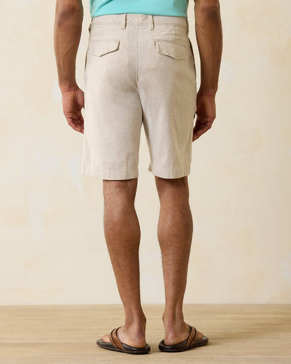 Beach Coast Linen-Blend Flat-Front 10-Inch Shorts - Tommy Bahama Men