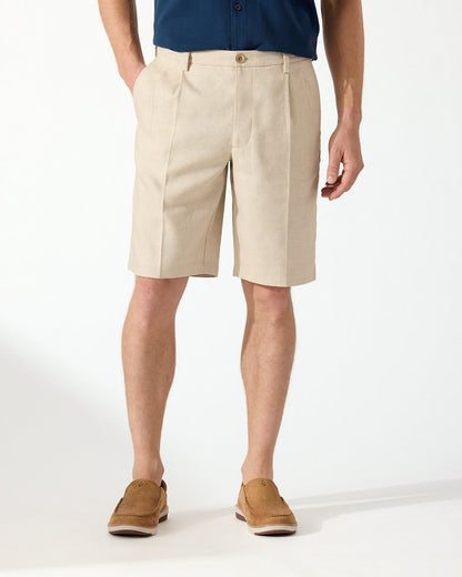 Latigo Beach Linen-Blend Pleated 10-Inch Shorts - Tommy Bahama Men