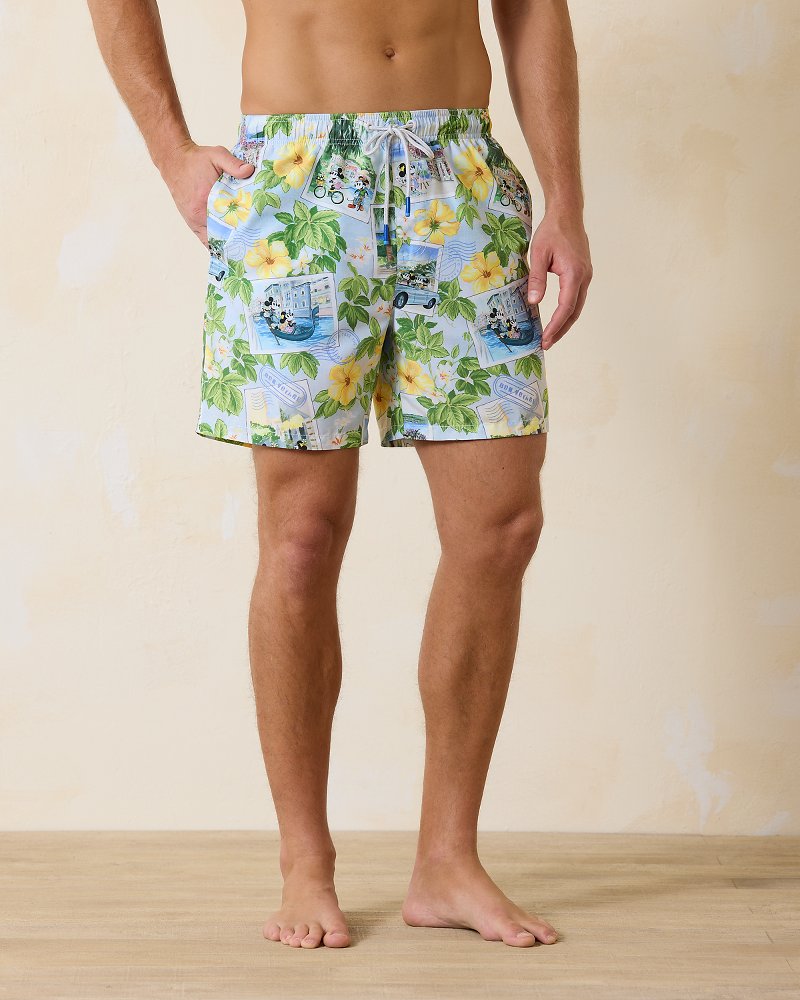 Disney Naples Postcard to Paradise 6-Inch Swim Trunks - Tommy Bahama Men