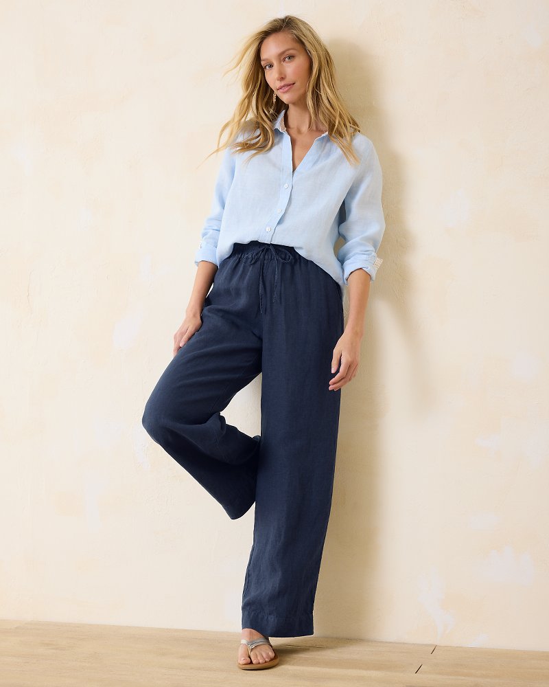 Two Palms High-Rise Linen Easy Pants - Tommy Bahama Women