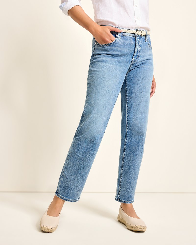 High-Rise Straight-Leg Jeans - Tommy Bahama Women