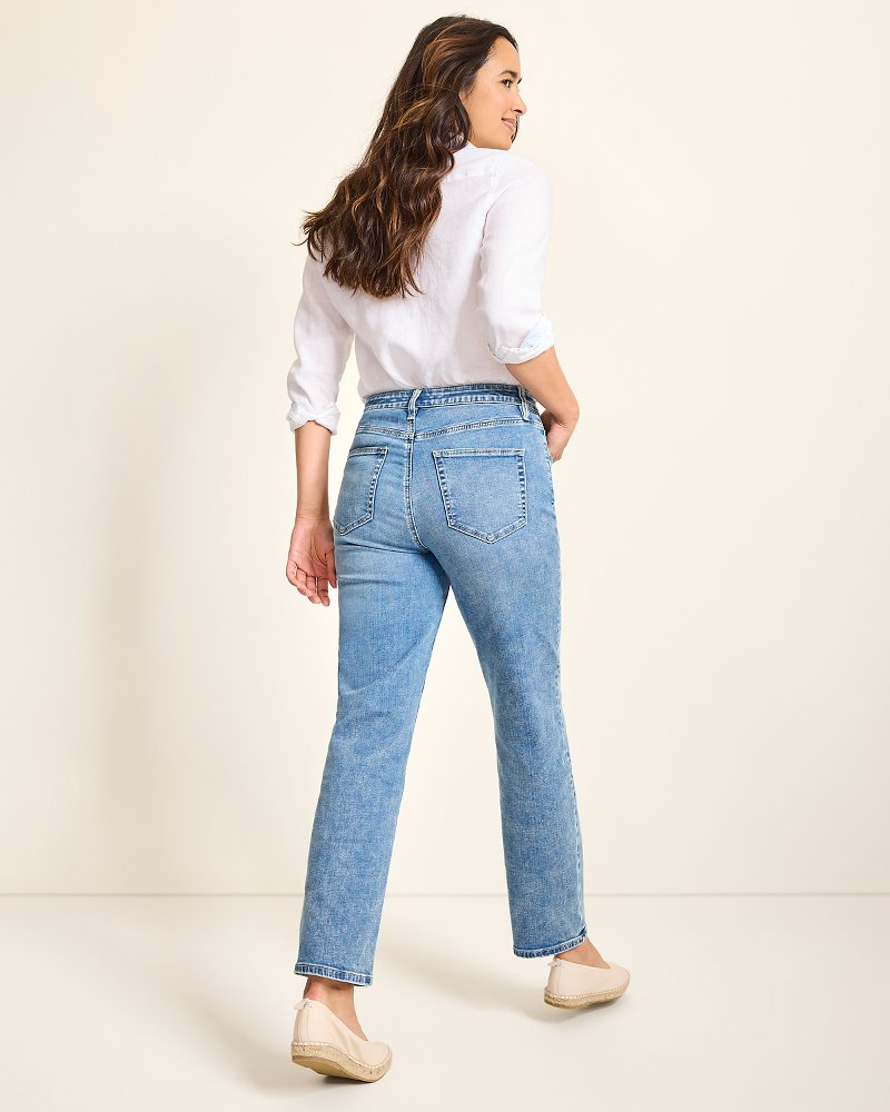 High-Rise Straight-Leg Jeans - Tommy Bahama Women