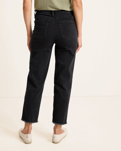 High-Rise Cropped Straight-Leg Jeans - Tommy Bahama Women