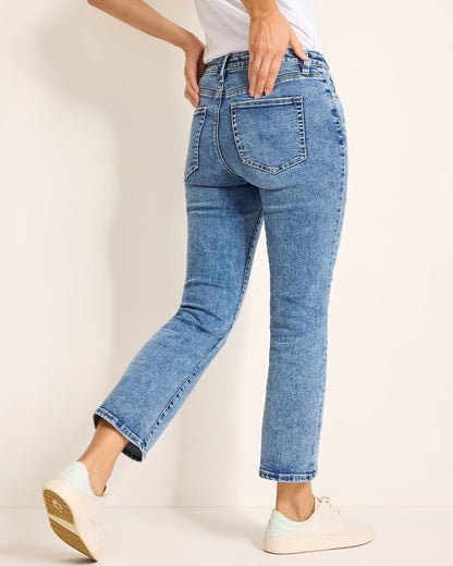Mid-Rise Cropped Mini Bootcut Jeans - Tommy Bahama Women