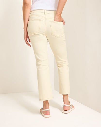 Natural Mid-Rise Cropped Mini Bootcut Jeans - Tommy Bahama Women