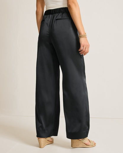 Midnight Sea Satin Easy Pants - Tommy Bahama Women