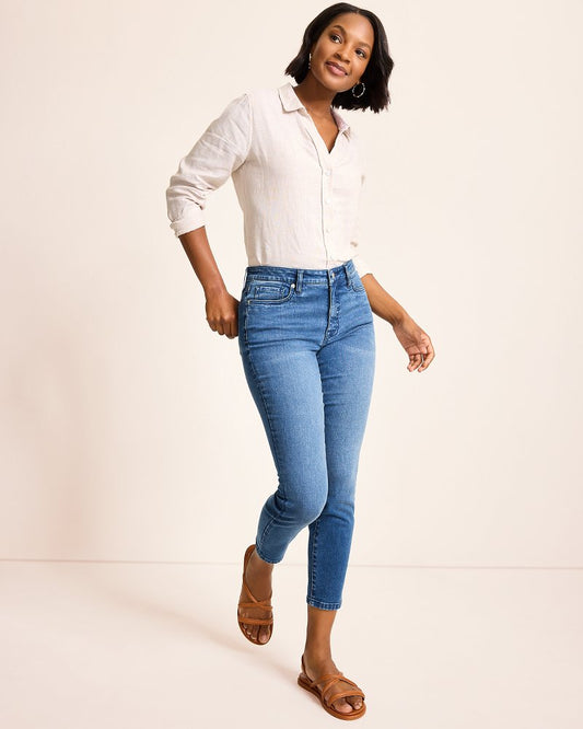 High-Rise Skinny Ankle Jeans - Tommy Bahama Women