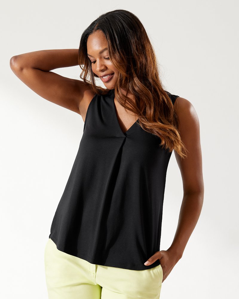 Kauai Box Pleat Tank Top - Tommy Bahama Women