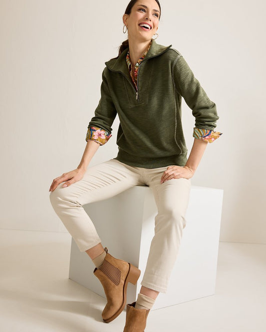 Tobago Bay Half-Zip Sweatshirt - Tommy Bahama Women