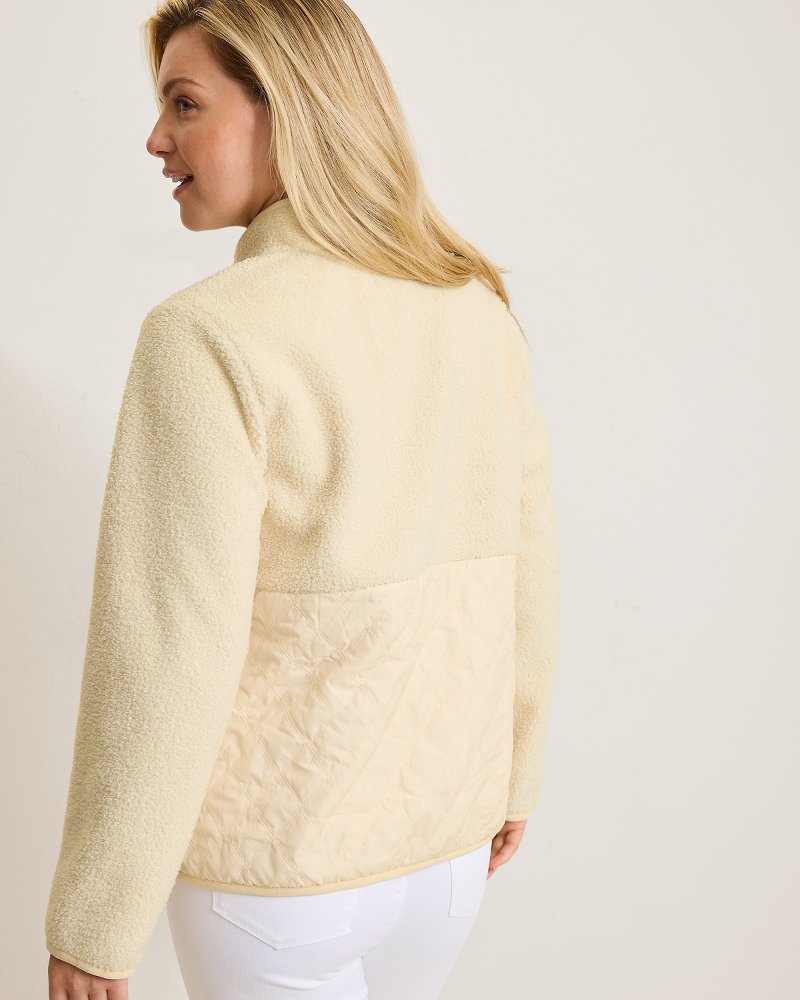 Faux Sherpa Quilted Hybrid Jacket - Tommy Bahama Women