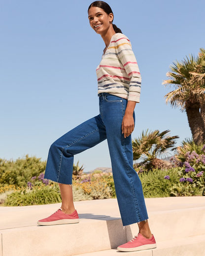 Ashby Isles Sealight Stripe 3/4-Sleeve T-Shirt - Tommy Bahama Women