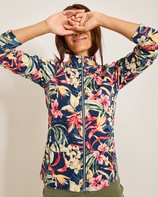 Aruba Flora Amora Full-Zip Sweatshirt - Tommy Bahama Women
