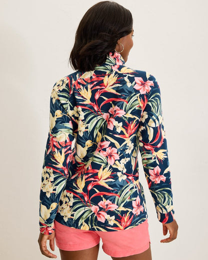 Aruba Flora Amora Half-Zip Sweatshirt - Tommy Bahama Women