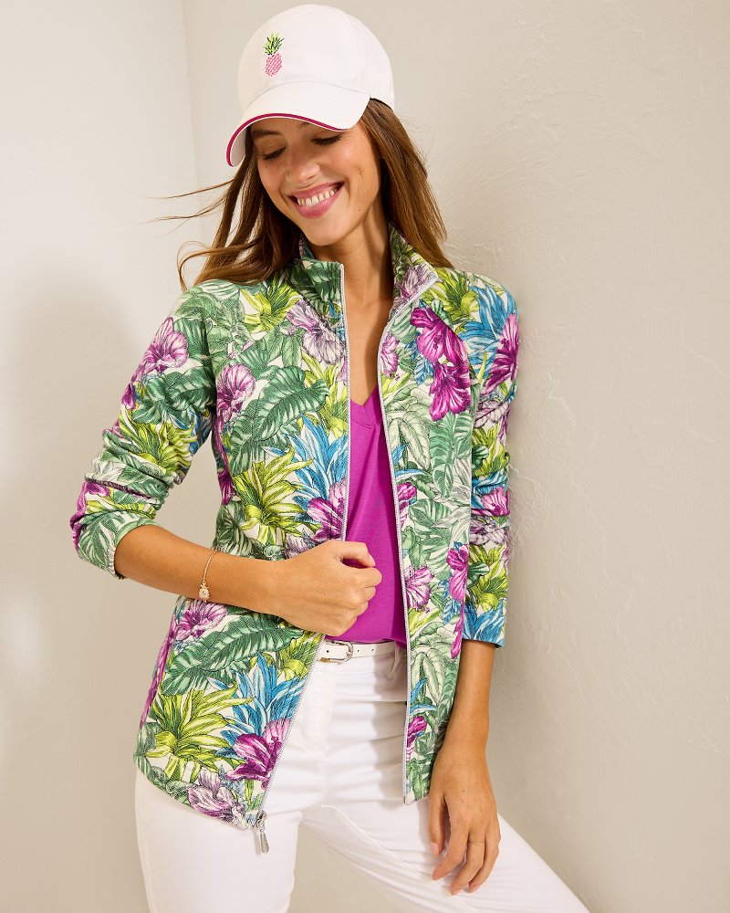Aruba Jungle Jewels Full-Zip Sweatshirt - Tommy Bahama Women