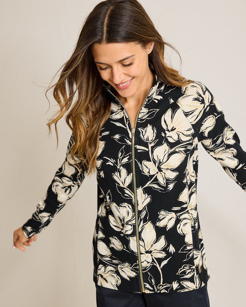 Aruba Noche Mar Full-Zip Sweatshirt - Tommy Bahama Women