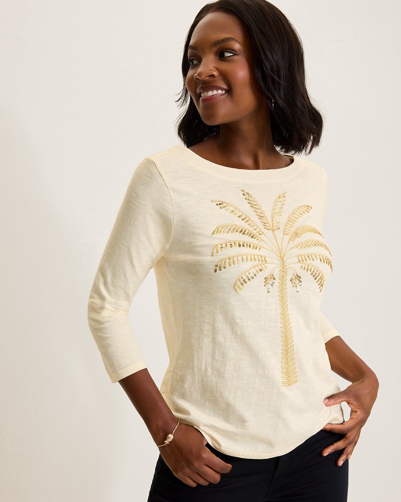 Puerta Del Sol Lux 3/4-Sleeve T-Shirt - Tommy Bahama Women