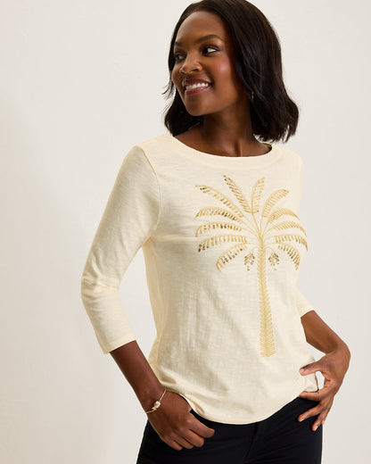 Puerta Del Sol Lux 3/4-Sleeve T-Shirt - Tommy Bahama Women