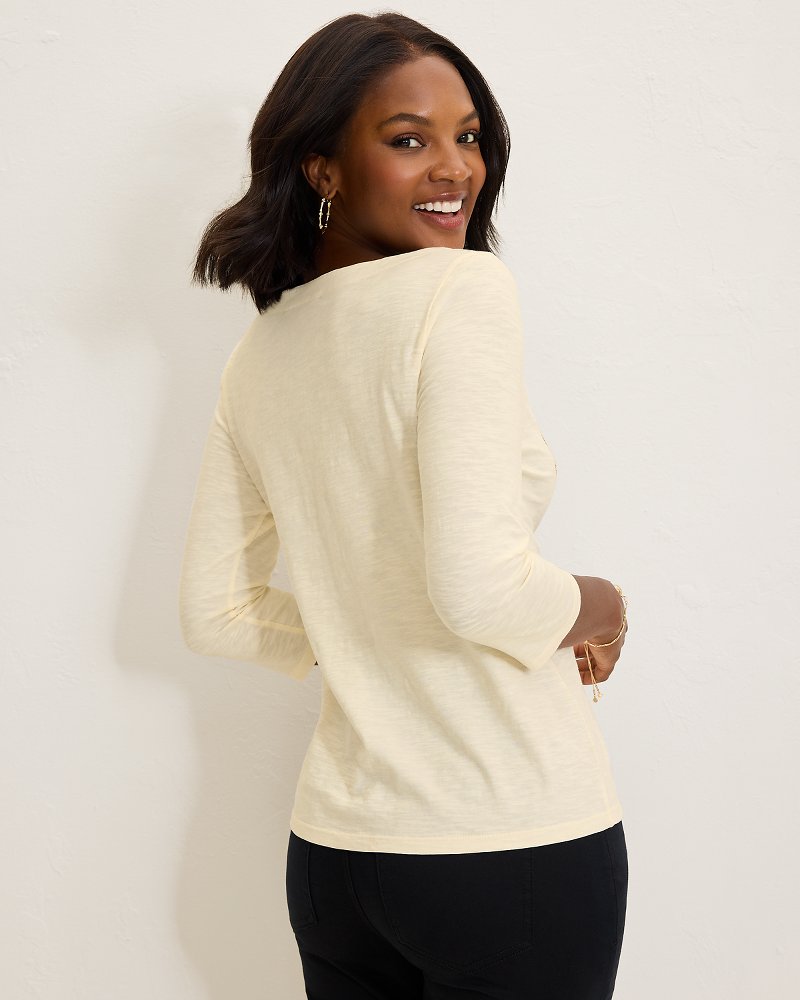 Puerta Del Sol Lux 3/4-Sleeve T-Shirt - Tommy Bahama Women