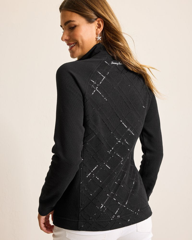 Aruba Diamond Days Embroidered Full-Zip Sweatshirt - Tommy Bahama Women