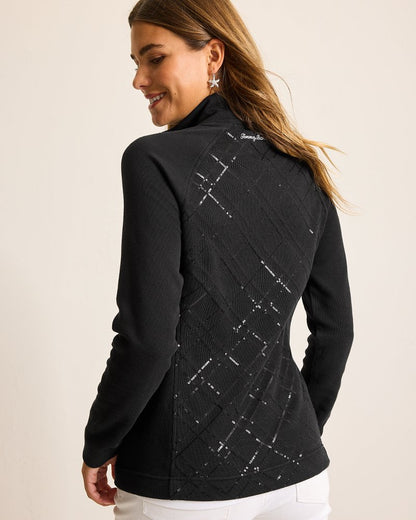 Aruba Diamond Days Embroidered Full-Zip Sweatshirt - Tommy Bahama Women