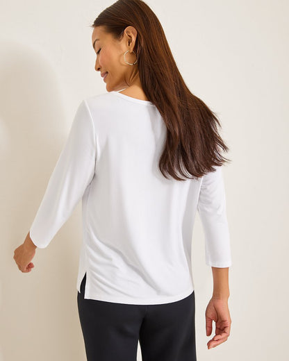 Kona Isles 3/4-Sleeve Boat-Neck Top - Tommy Bahama Women