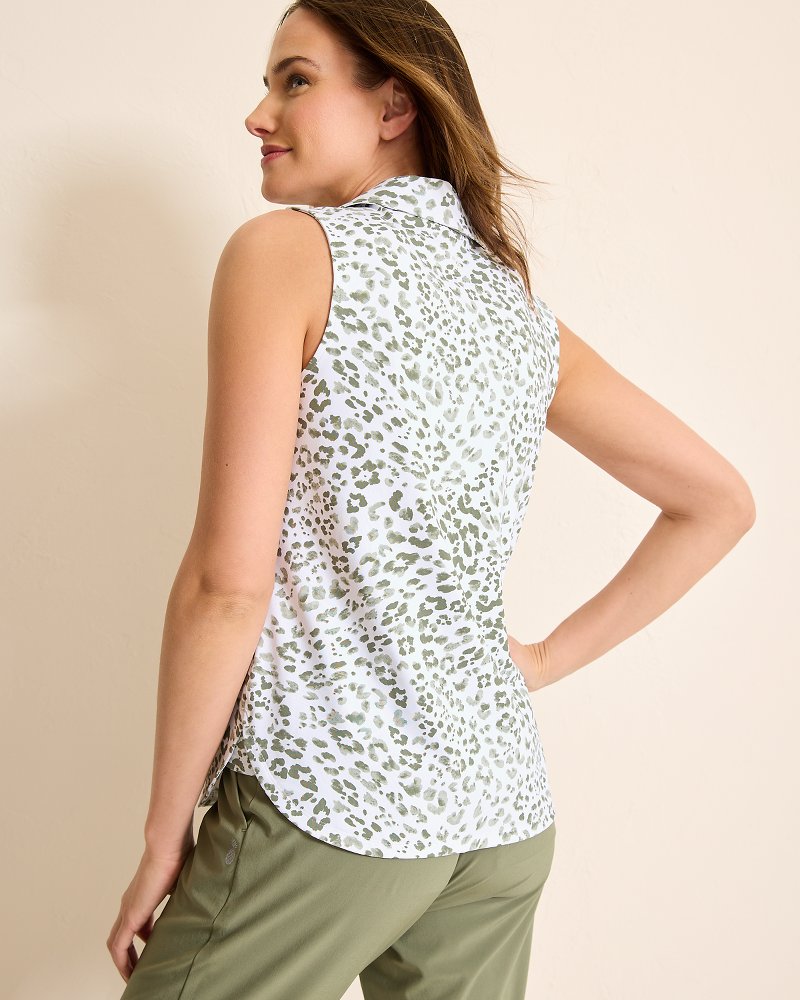 Aubrey Leopard Leisure IslandZone® Polo - Tommy Bahama Women